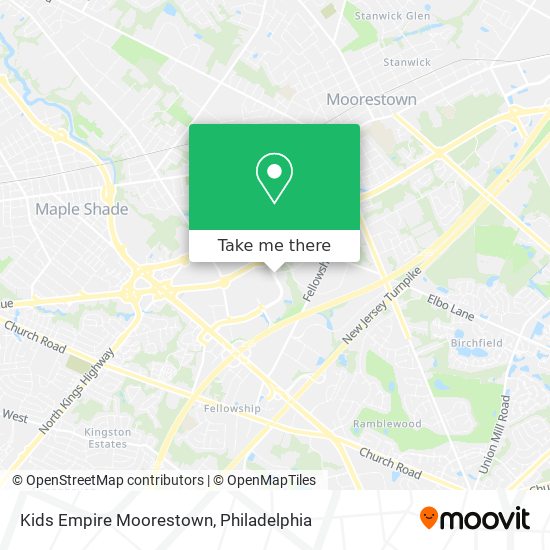 Kids Empire Moorestown map