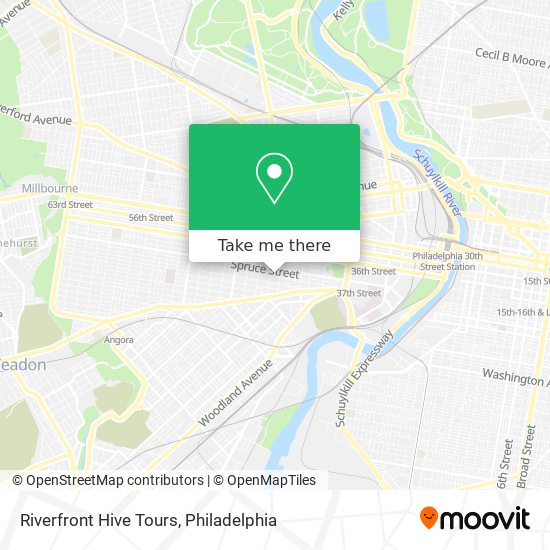 Mapa de Riverfront Hive Tours