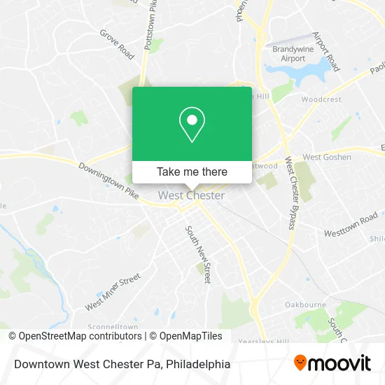 Downtown West Chester Pa map
