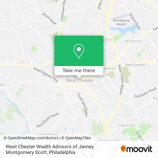 West Chester Wealth Advisors of Janney Montgomery Scott map