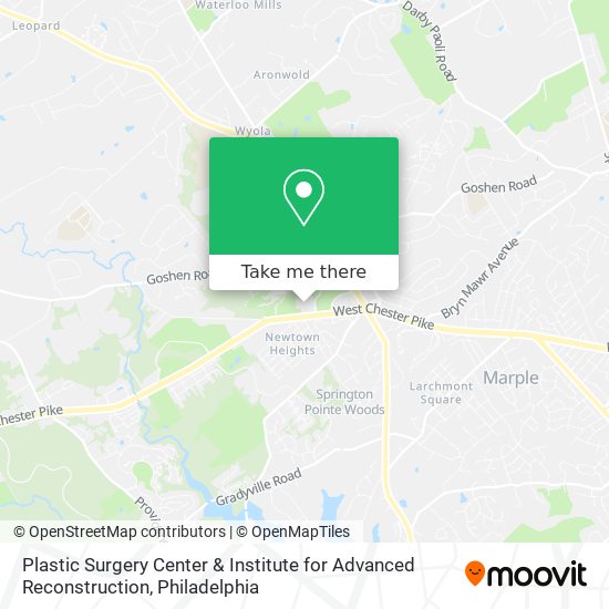 Plastic Surgery Center & Institute for Advanced Reconstruction map