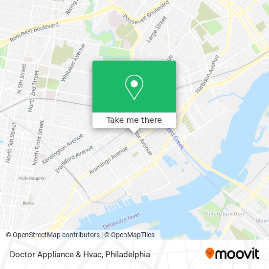 Doctor Appliance & Hvac map