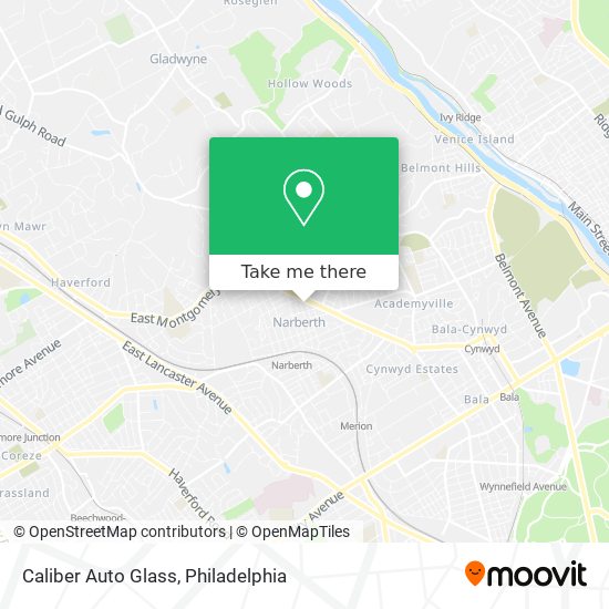 Caliber Auto Glass map