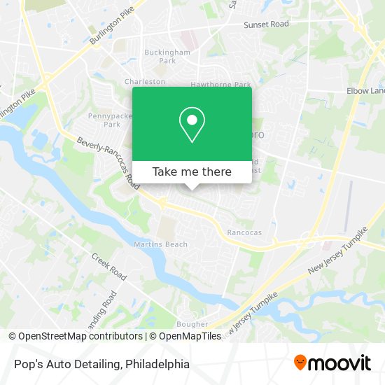 Pop's Auto Detailing map