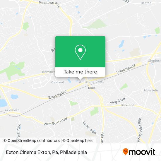 Mapa de Exton Cinema Exton, Pa