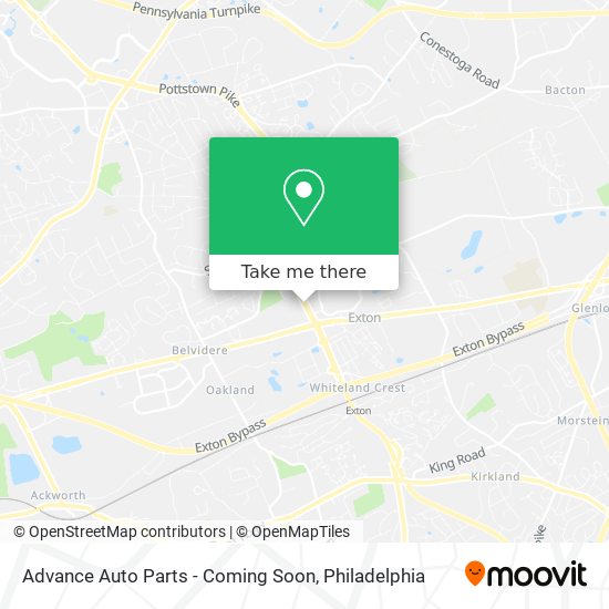 Advance Auto Parts - Coming Soon map