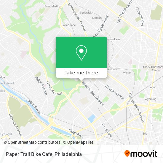 Paper Trail Bike Cafe map