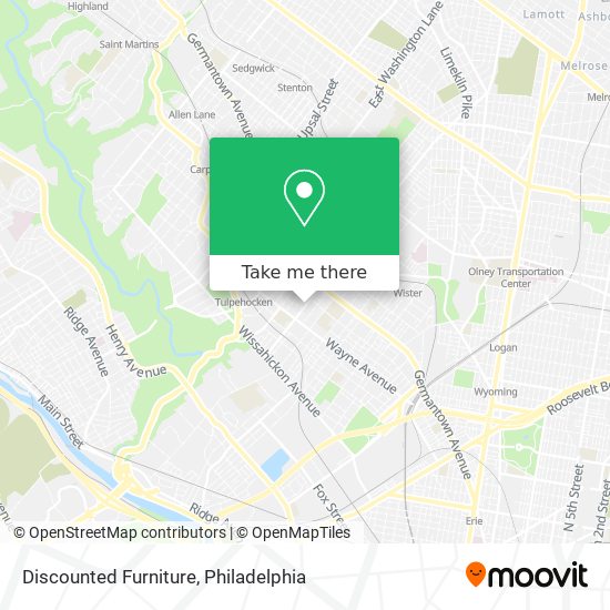 Mapa de Discounted Furniture