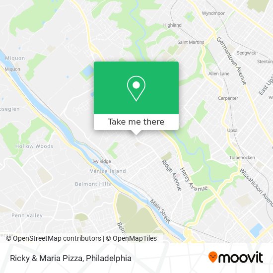 Mapa de Ricky & Maria Pizza