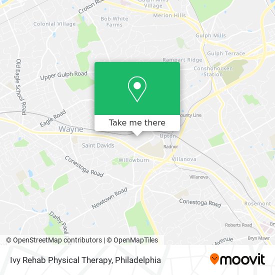 Ivy Rehab Physical Therapy map