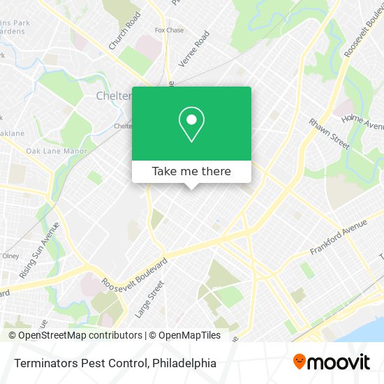 Terminators Pest Control map