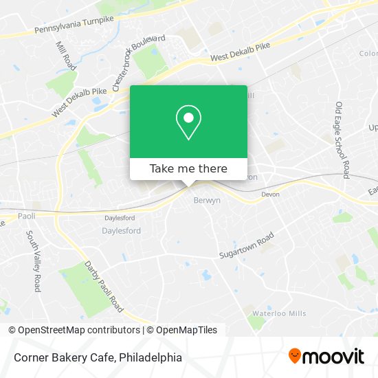 Mapa de Corner Bakery Cafe