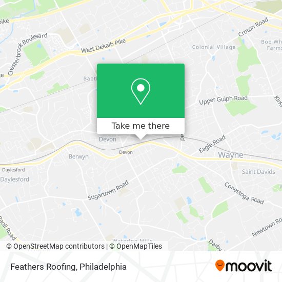 Feathers Roofing map