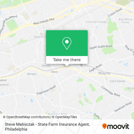 Mapa de Steve Melniczak - State Farm Insurance Agent