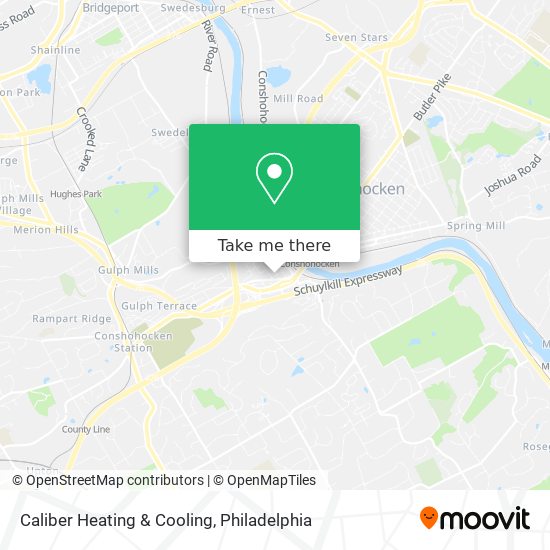 Caliber Heating & Cooling map