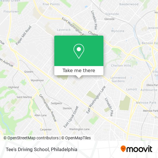 Tee's Driving School map