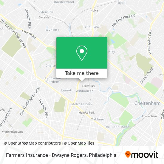 Farmers Insurance - Dwayne Rogers map