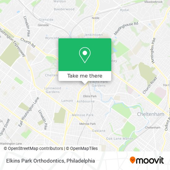 Mapa de Elkins Park Orthodontics