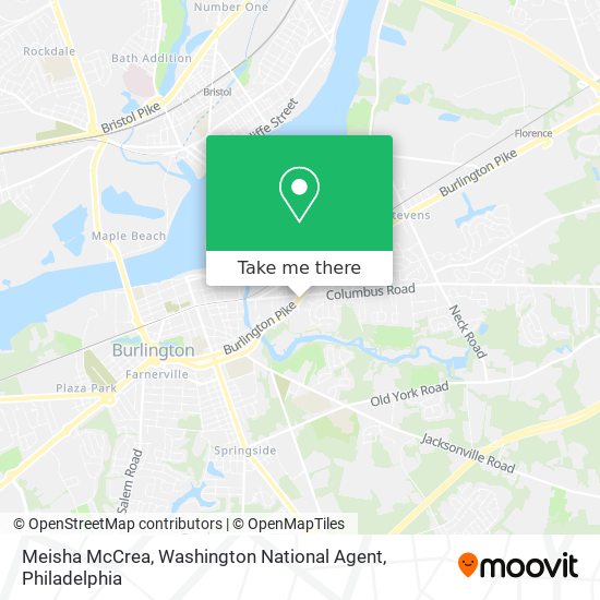 Meisha McCrea, Washington National Agent map