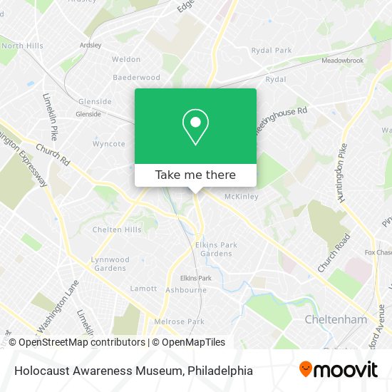 Holocaust Awareness Museum map