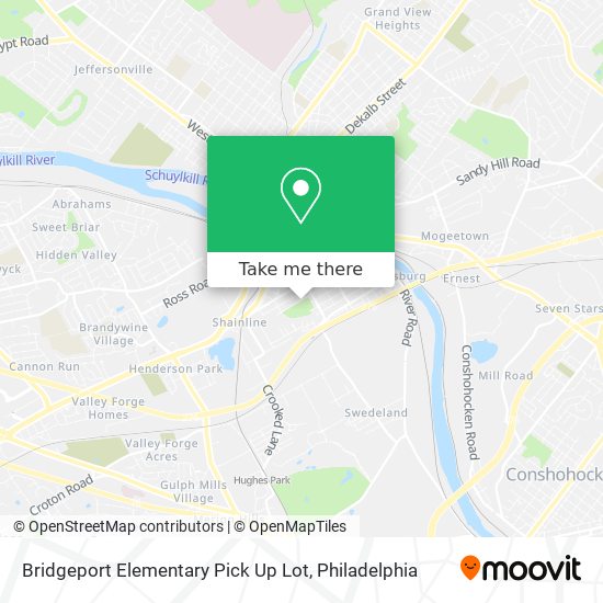 Mapa de Bridgeport Elementary Pick Up Lot