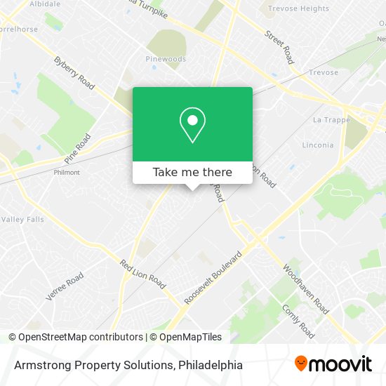 Armstrong Property Solutions map