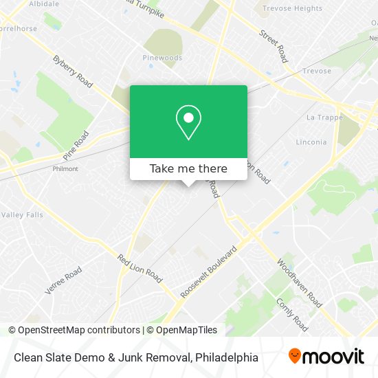 Mapa de Clean Slate Demo & Junk Removal