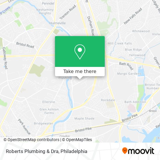 Roberts Plumbing & Dra map