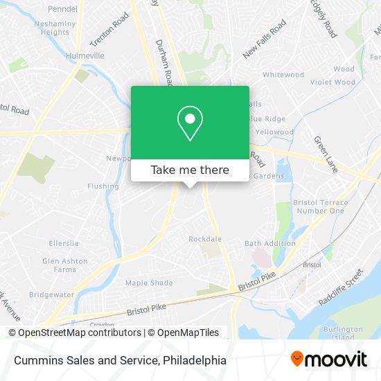 Mapa de Cummins Sales and Service