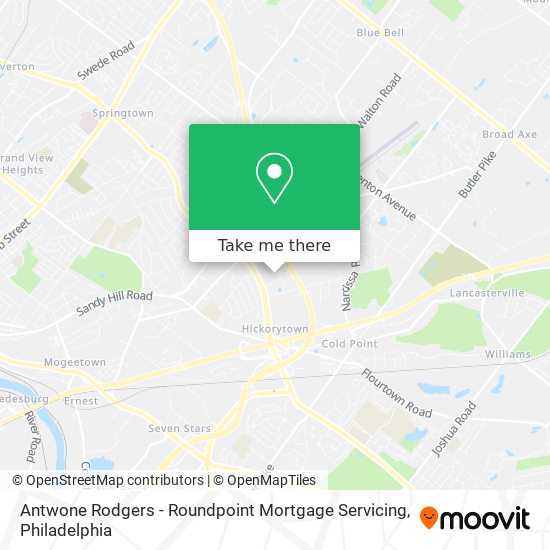 Mapa de Antwone Rodgers - Roundpoint Mortgage Servicing