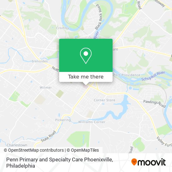 Mapa de Penn Primary and Specialty Care Phoenixville