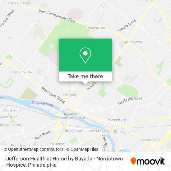 Mapa de Jefferson Health at Home by Bayada - Norristown Hospice