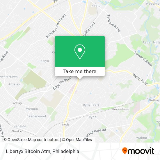 Mapa de Libertyx Bitcoin Atm