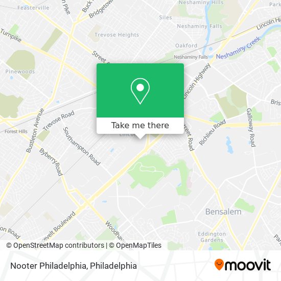 Mapa de Nooter Philadelphia