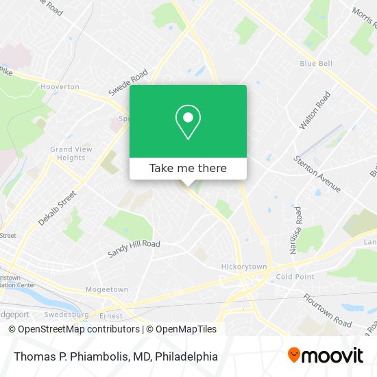 Mapa de Thomas P. Phiambolis, MD