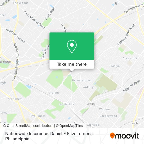 Nationwide Insurance: Daniel E Fitzsimmons map