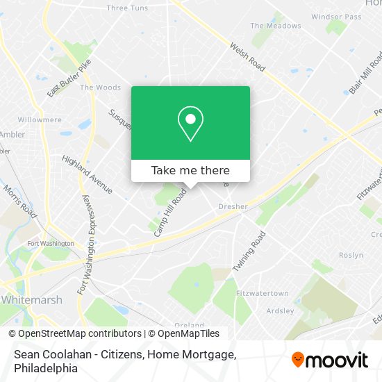 Mapa de Sean Coolahan - Citizens, Home Mortgage