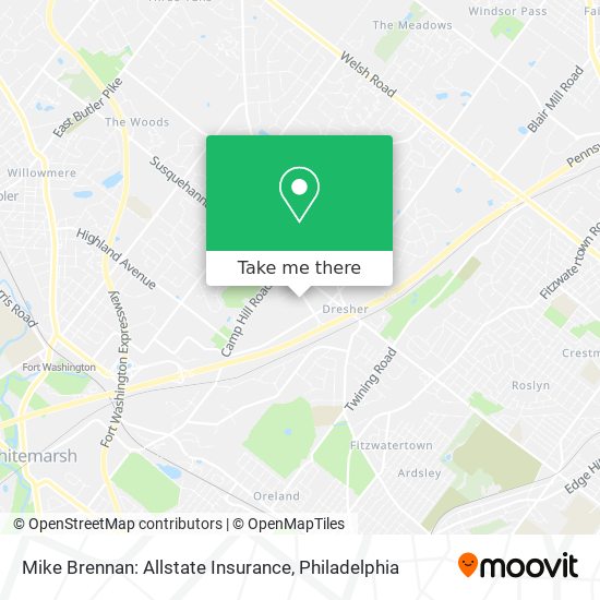 Mike Brennan: Allstate Insurance map