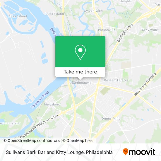 Sullivans Bark Bar and Kitty Lounge map