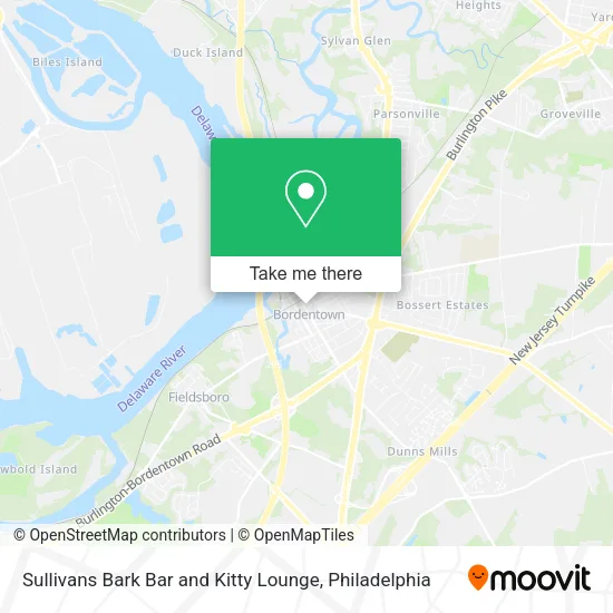 Sullivans Bark Bar and Kitty Lounge map