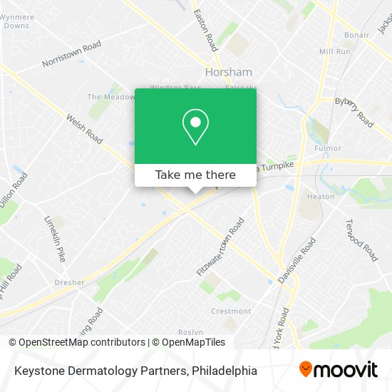 Mapa de Keystone Dermatology Partners