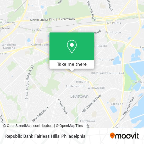 Mapa de Republic Bank Fairless Hills