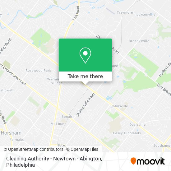 Mapa de Cleaning Authority - Newtown - Abington