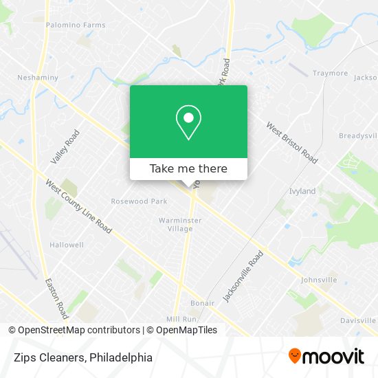 Mapa de Zips Cleaners