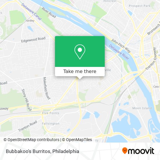 Bubbakoo's Burritos map