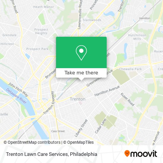 Mapa de Trenton Lawn Care Services