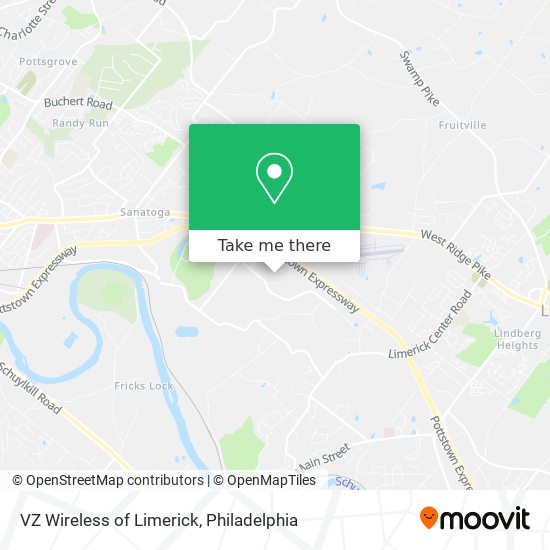 Mapa de VZ Wireless of Limerick