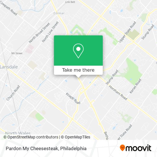 Pardon My Cheesesteak map