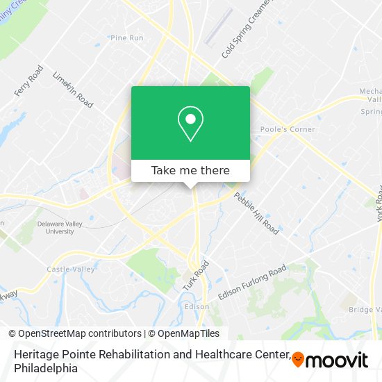 Heritage Pointe Rehabilitation and Healthcare Center map