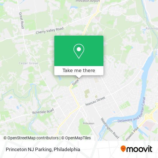 Mapa de Princeton NJ Parking